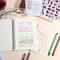 30 PCS Journal Stencils, Reusable Plastic Planner Stencils 4x7 Inch for DIY Drawing Calendar Planner Templates Journaling Scrapbook Supplies